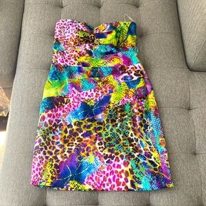 Multicolored homecoming dress